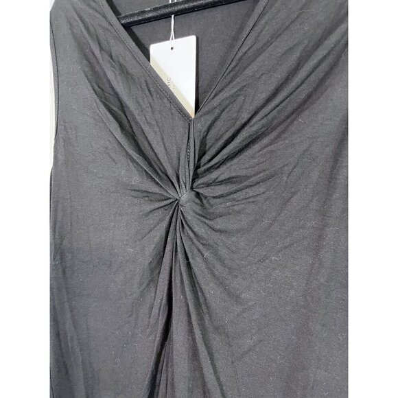 Bloomchic Neutral Tank Top Women 18 Black Minimalist Retro Office 80s Capsule - Picture 6 of 9